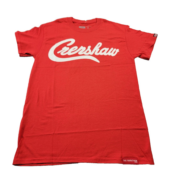 The Marathon Clothing Crenshaw Shirt Mens Small Red Graphic Tee TMC Streetwear - Picture 1 of 9